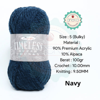 KATALOG - Benang Rajut Import King Cole Timeless Super Chunky / Premium Acrylic Yarn / Alpaca / Akrilik