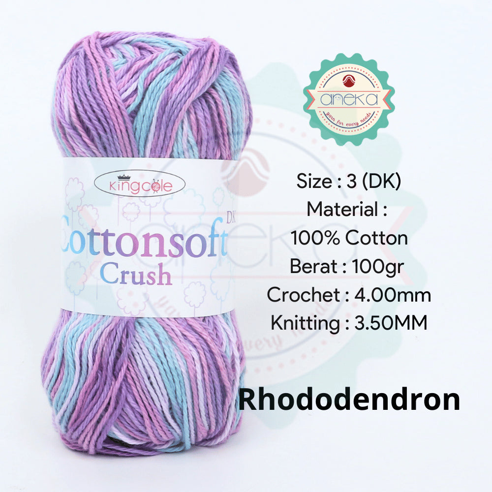 KATALOG - Benang Rajut Import King Cole Cottonsoft Crush / Cotton Yarn / Katun