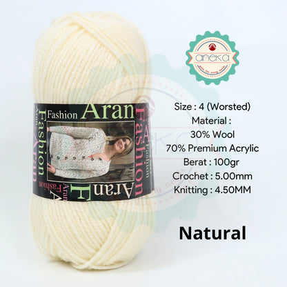 KATALOG - Benang Rajut Import King Cole Fashion Aran / Wool / Premium Acrylic