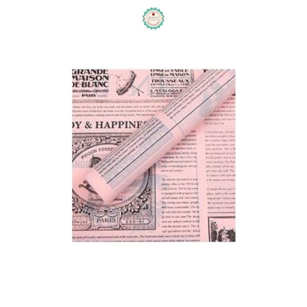 ANEKA - [ LEMBARAN ] Kertas Cellophane Vintage / Buket Bunga [ Vintage ] Flower Wrapping Paper Celophane