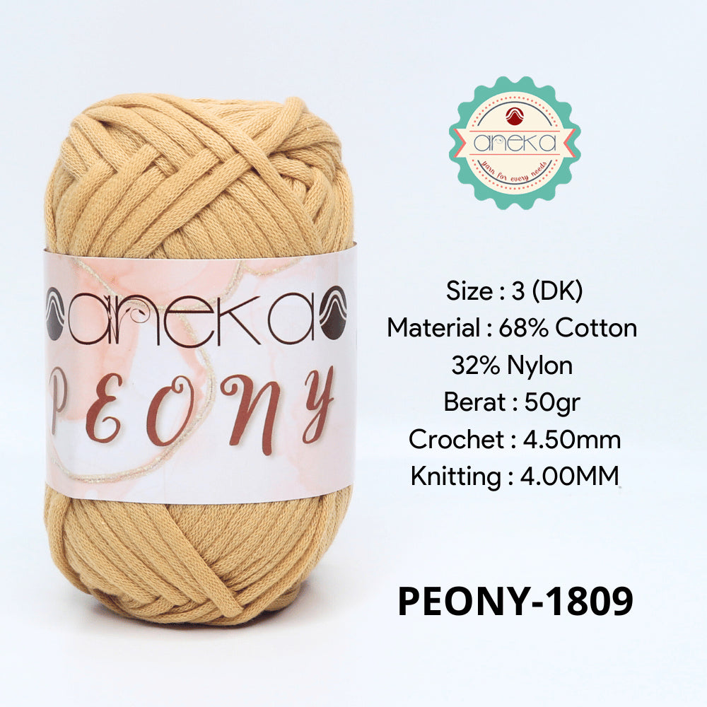 KATALOG - Benang Rajut Peony / T-Shirt Tutup Cotton Nylon Yarn / Katun Nilon