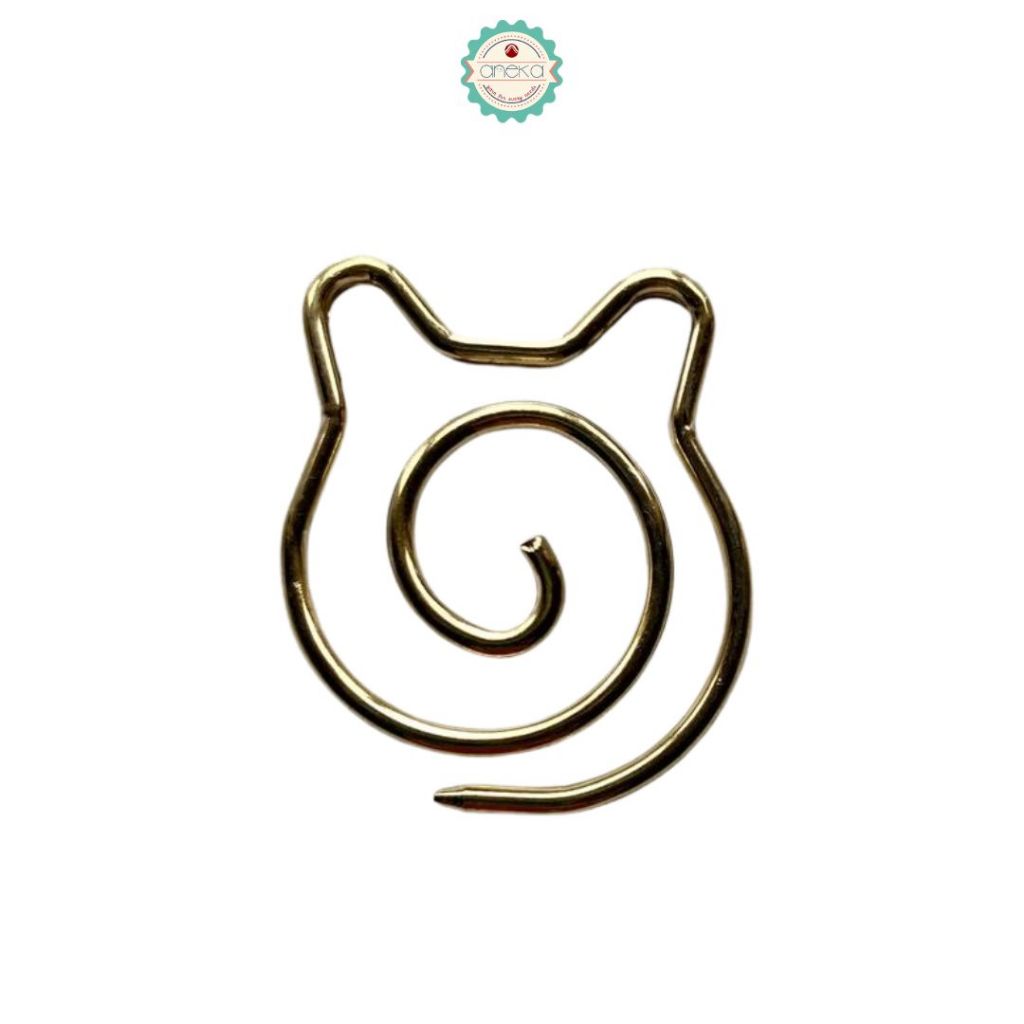 ANEKA - [2PCS] Stitch Marker Karakter Kucing Spiral / Knitting Holder