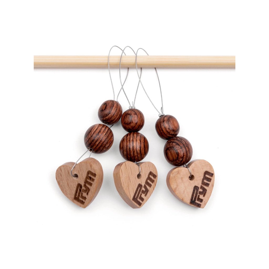 Prym - Stitch Markers Wood / Wooden Knitting Markers