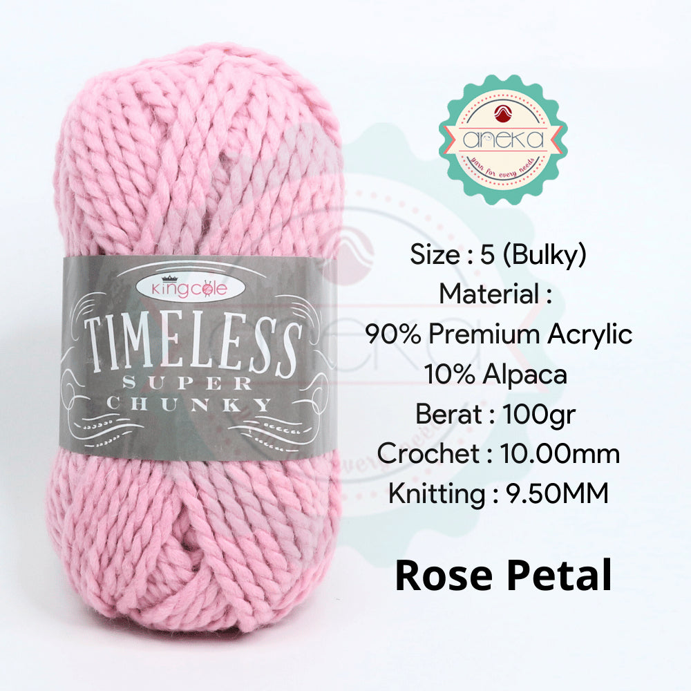 KATALOG - Benang Rajut Import King Cole Timeless Super Chunky / Premium Acrylic Yarn / Alpaca / Akrilik