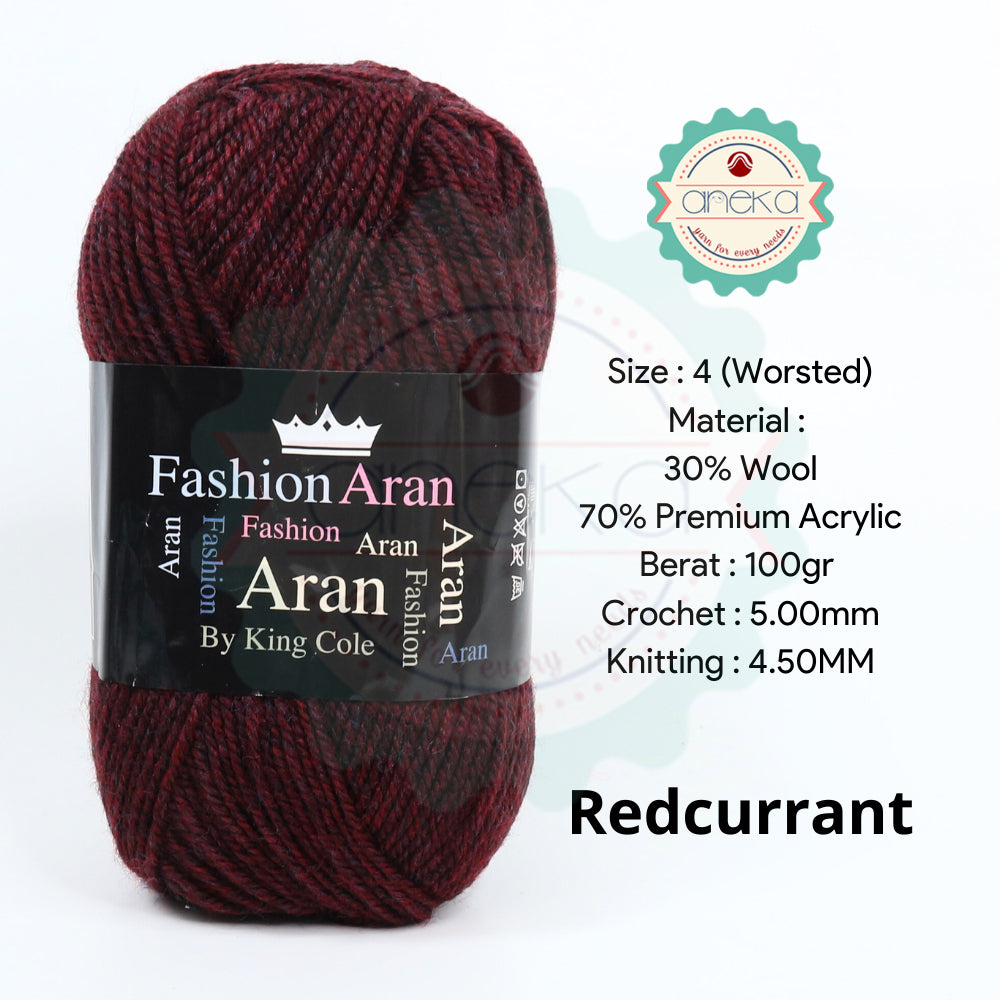 KATALOG - Benang Rajut Import King Cole Fashion Aran / Wool / Premium Acrylic