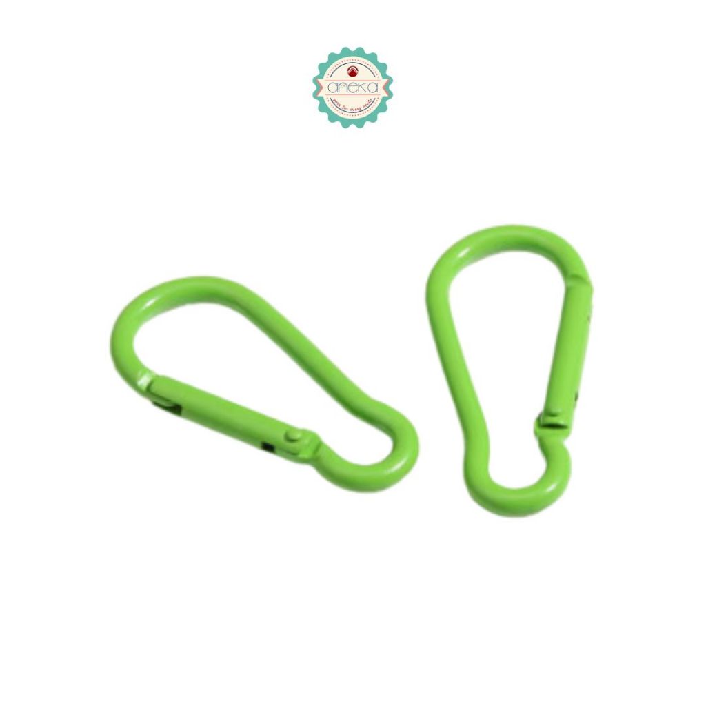 ANEKA - [5 PCS] Gantungan Kait Kunci Carabiner Warna Macaron / Color Carabiner Climbing Hook Keychain Ring Metal