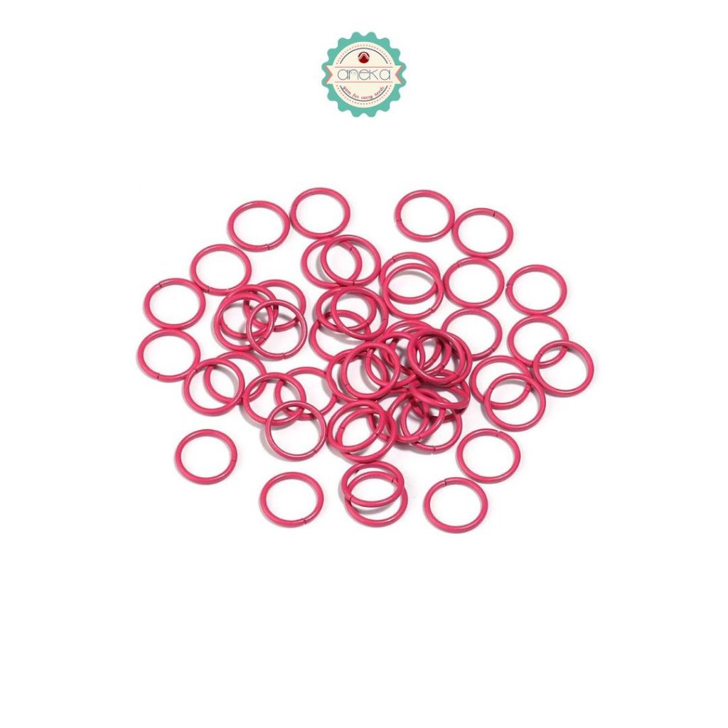 ANEKA - [100 PCS] Ring Jumper Metal Connector For DIY Jewelry Accessories Supplies Colorful [+-30 gram]