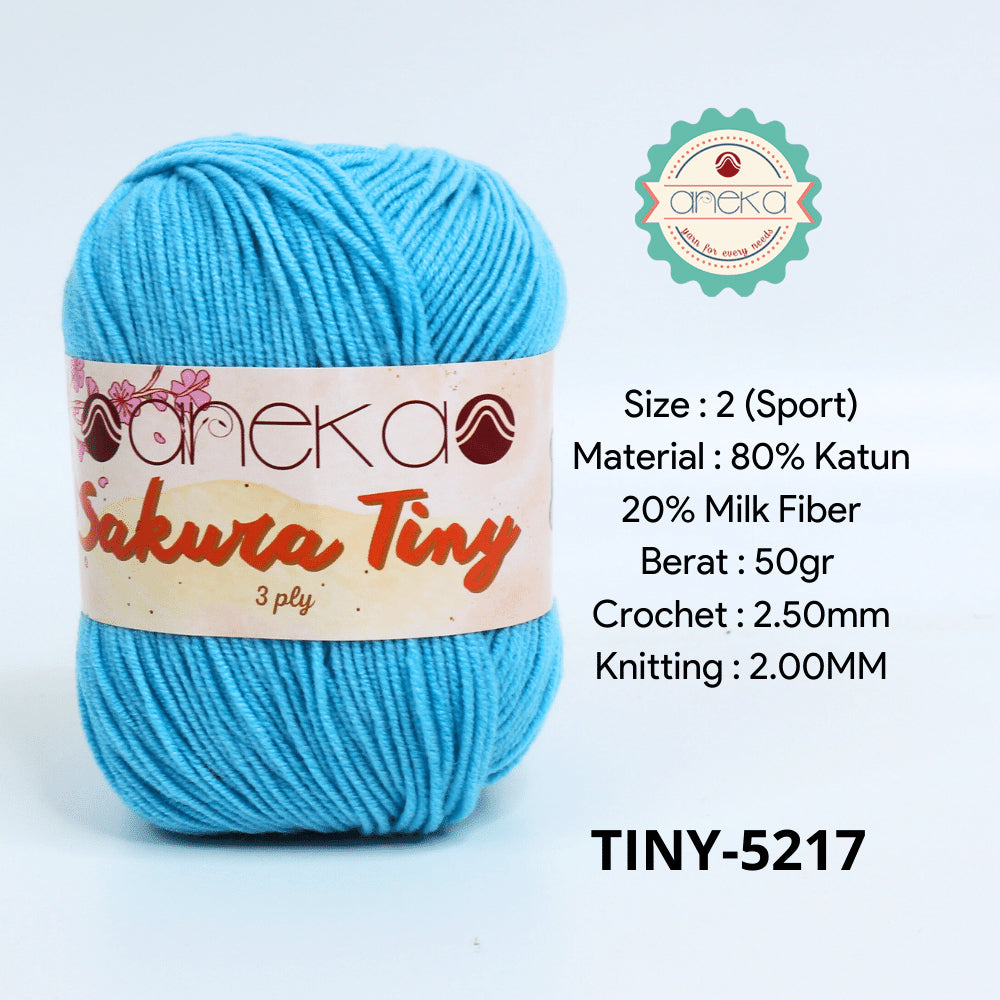 KATALOG - Benang Rajut Sakura Tiny 3 Ply / Milk Cotton / Katun Susu