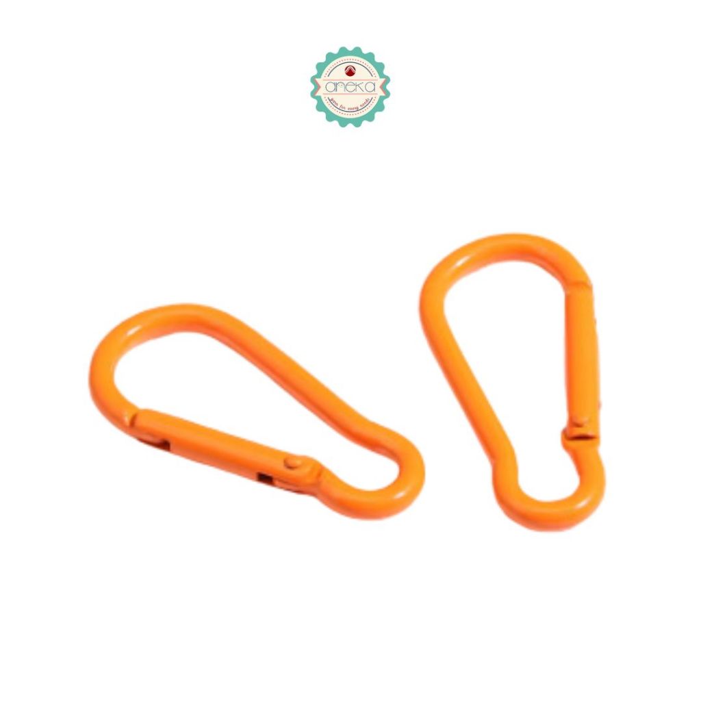 ANEKA - [5 PCS] Gantungan Kait Kunci Carabiner Warna Macaron / Color Carabiner Climbing Hook Keychain Ring Metal