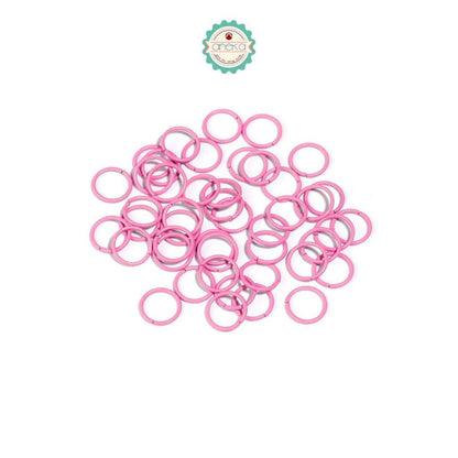 ANEKA - [100 PCS] Ring Jumper Metal Connector For DIY Jewelry Accessories Supplies Colorful [+-30 gram]