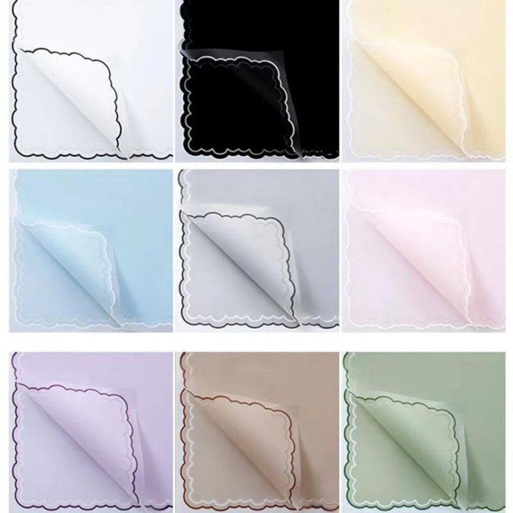 ANEKA - [ PCS ] Kertas Cellophane Cloud Line / Buket Bunga [ Cloud Line ] Flower Wrapping Paper Celophane