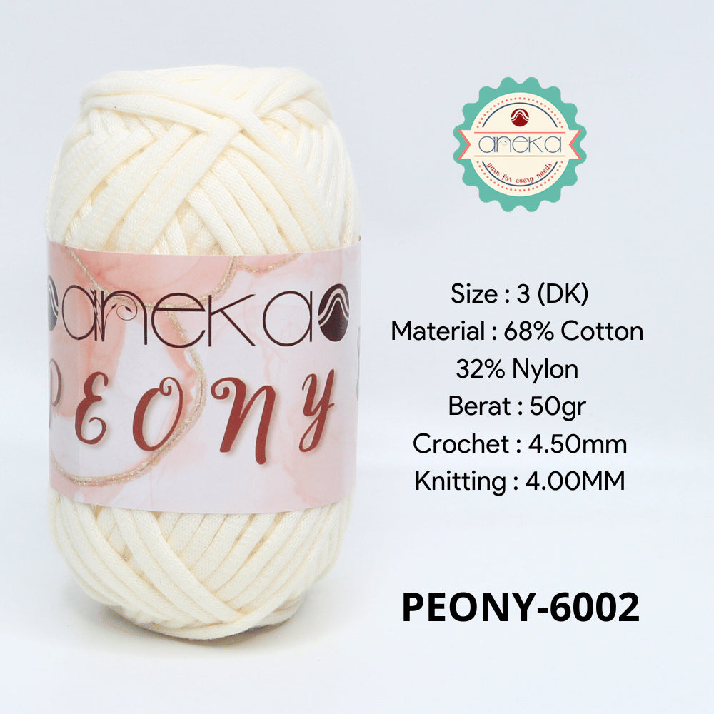 KATALOG - Benang Rajut Peony / T-Shirt Tutup Cotton Nylon Yarn / Katun Nilon