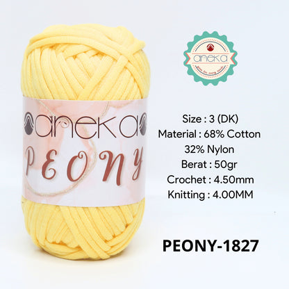 KATALOG - Benang Rajut Peony / T-Shirt Tutup Cotton Nylon Yarn / Katun Nilon