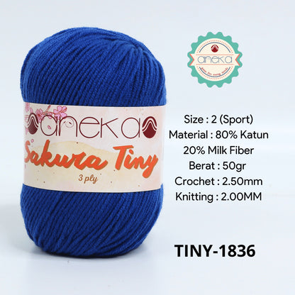 KATALOG - Benang Rajut Sakura Tiny 3 Ply / Milk Cotton / Katun Susu