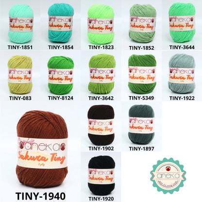 KATALOG - Benang Rajut Sakura Tiny 3 Ply / Milk Cotton / Katun Susu