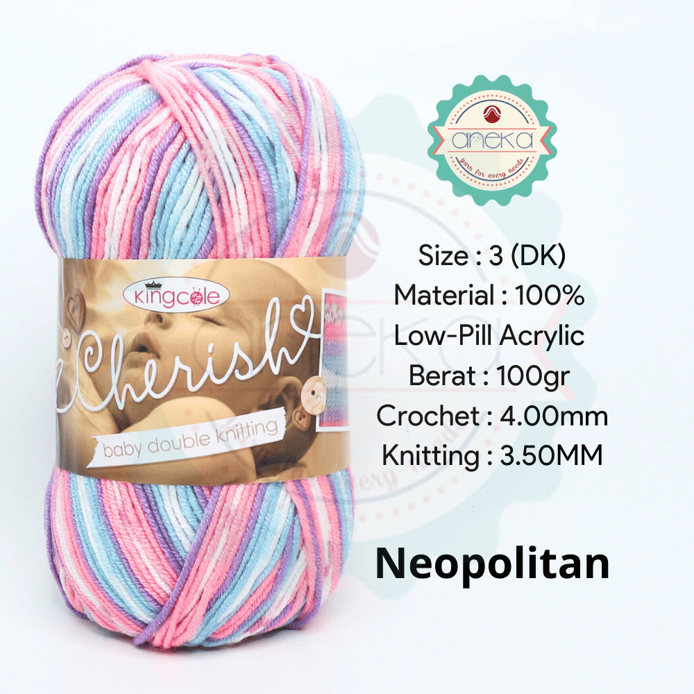 KATALOG - Benang Rajut Import King Cole Cherish / Acrylic Yarn / Akrilik