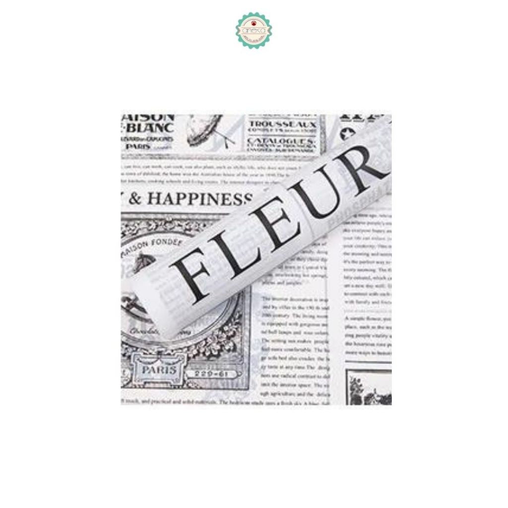 ANEKA - [ 20 Lembar ] Kertas Cellophane Vintage / Buket Bunga [ Vintage ] Flower Wrapping Paper Celophane