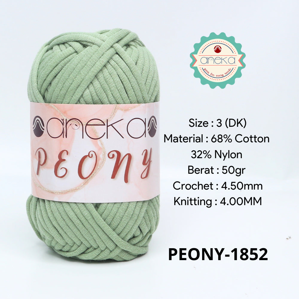 KATALOG - Benang Rajut Peony / T-Shirt Tutup Cotton Nylon Yarn / Katun Nilon