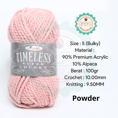 KATALOG - Benang Rajut Import King Cole Timeless Super Chunky / Premium Acrylic Yarn / Alpaca / Akrilik