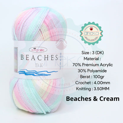 KATALOG - Benang Rajut Import King Cole Beaches DK / Premium Acrylic / Polyamide / Akrilik