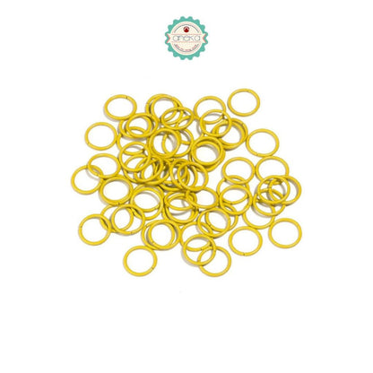 ANEKA - [100 PCS] Ring Jumper Metal Connector For DIY Jewelry Accessories Supplies Colorful [+-30 gram]