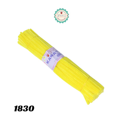 KATALOG - [Isi 100 PCS] Kawat Bulu Mini Mercy PREMIUM / Tangkai Chenille Pastel / Pipe Cleaner DIY Bouquet