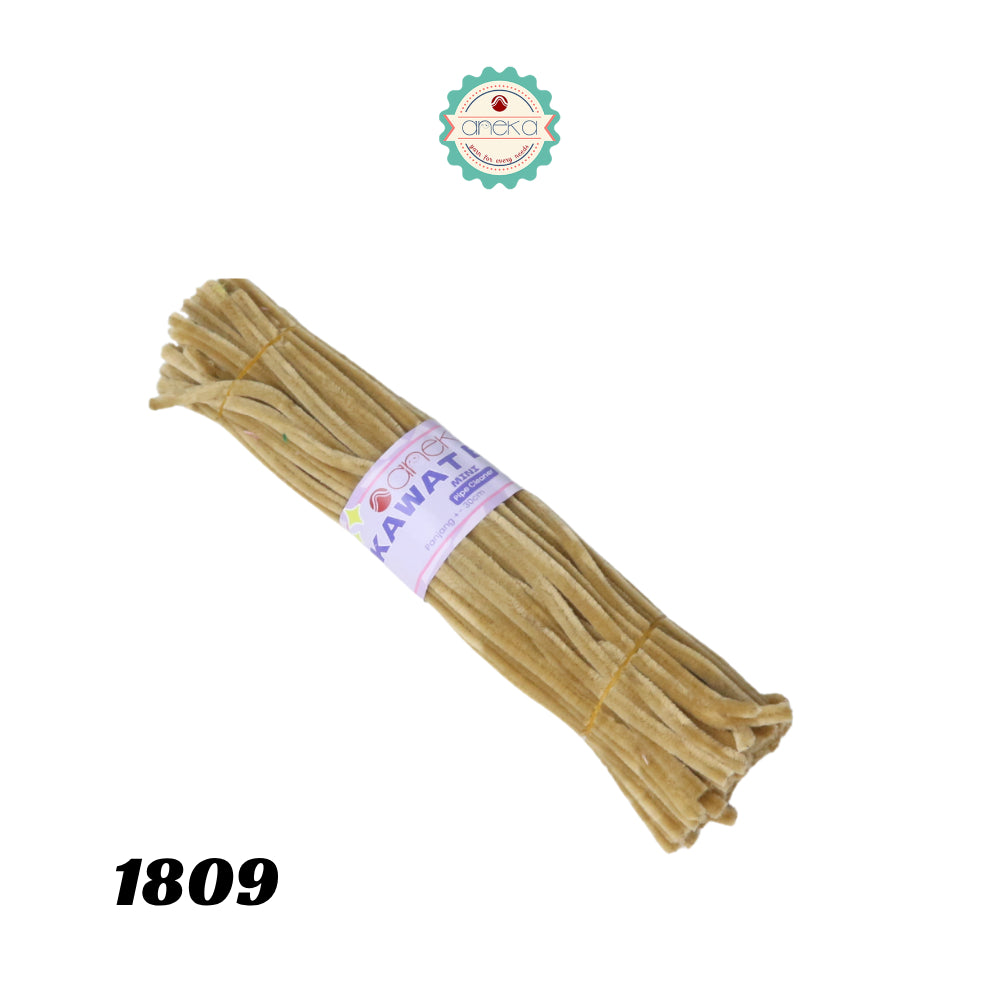KATALOG - [Isi 100 PCS] Kawat Bulu Mini Mercy PREMIUM / Tangkai Chenille Pastel / Pipe Cleaner DIY Bouquet
