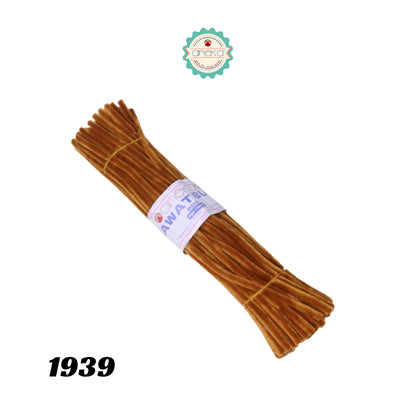 KATALOG - [Isi 100 PCS] Kawat Bulu Mini Mercy PREMIUM / Tangkai Chenille Pastel / Pipe Cleaner DIY Bouquet