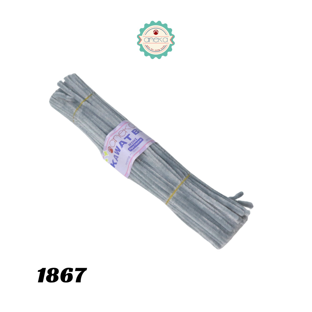 KATALOG - [Isi 100 PCS] Kawat Bulu Mini Mercy PREMIUM / Tangkai Chenille Pastel / Pipe Cleaner DIY Bouquet