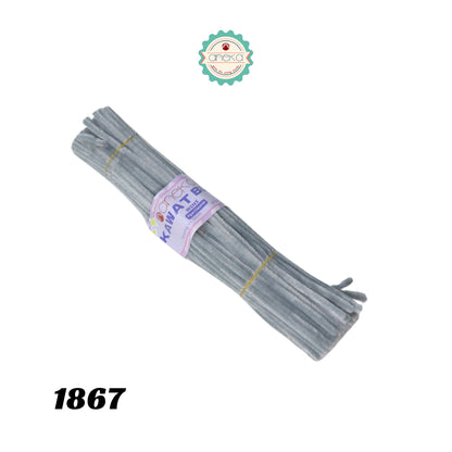 KATALOG - [Isi 100 PCS] Kawat Bulu Mini Mercy PREMIUM / Tangkai Chenille Pastel / Pipe Cleaner DIY Bouquet