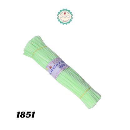 KATALOG - [Isi 100 PCS] Kawat Bulu Mini Mercy PREMIUM / Tangkai Chenille Pastel / Pipe Cleaner DIY Bouquet