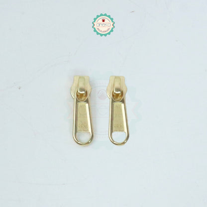 KATALOG - [2PCS] Kepala Resleting YKK No. 5 Emas / Silver