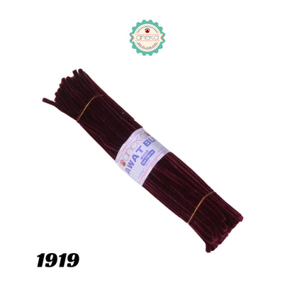 KATALOG - [Isi 100 PCS] Kawat Bulu Mini Mercy PREMIUM / Tangkai Chenille Pastel / Pipe Cleaner DIY Bouquet