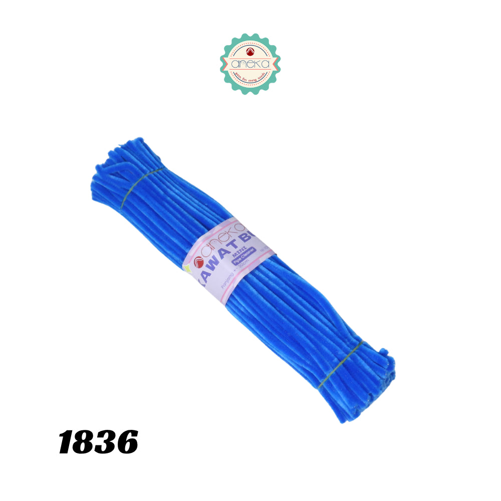 KATALOG - [Isi 100 PCS] Kawat Bulu Mini Mercy PREMIUM / Tangkai Chenille Pastel / Pipe Cleaner DIY Bouquet