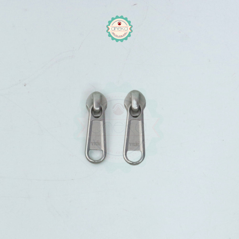 KATALOG - [2PCS] Kepala Resleting YKK No. 5 Emas / Silver