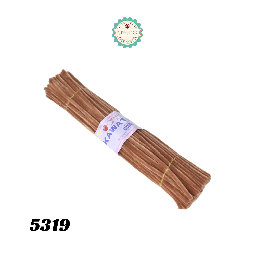 KATALOG - [Isi 100 PCS] Kawat Bulu Mini Mercy PREMIUM / Tangkai Chenille Pastel / Pipe Cleaner DIY Bouquet