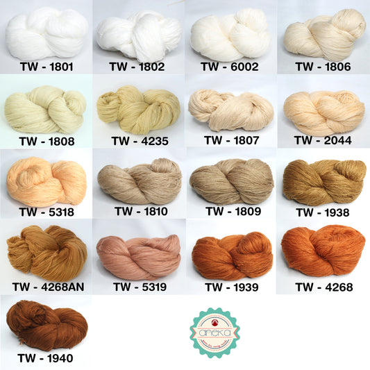 KATALOG - Benang Rajut Wool Aneka  / Wol / Siet Yarn 200 gram (BENTUK HANK, TIDAK DIGULUNG) Part 2