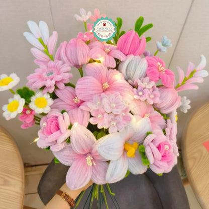 KATALOG - [Isi 100 PCS] Kawat Bulu Mini Mercy PREMIUM / Tangkai Chenille Pastel / Pipe Cleaner DIY Bouquet