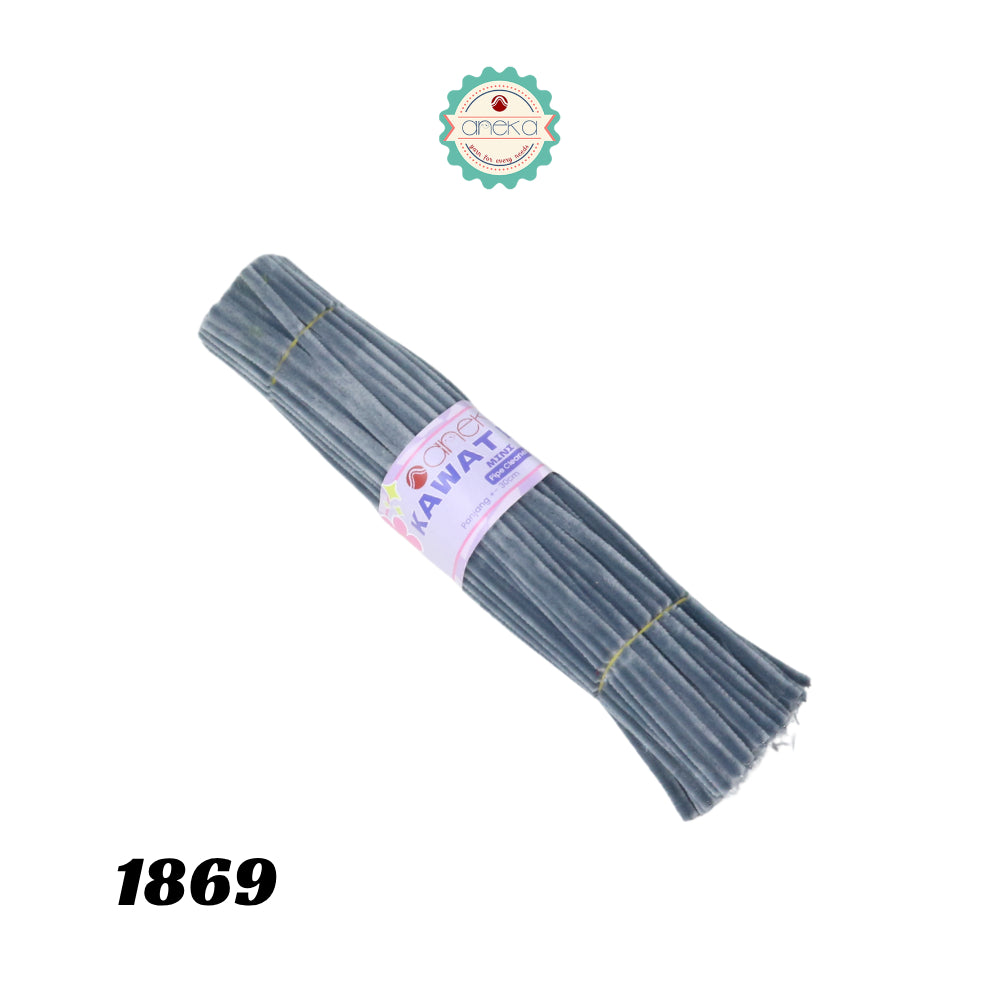 KATALOG - [Isi 100 PCS] Kawat Bulu Mini Mercy PREMIUM / Tangkai Chenille Pastel / Pipe Cleaner DIY Bouquet