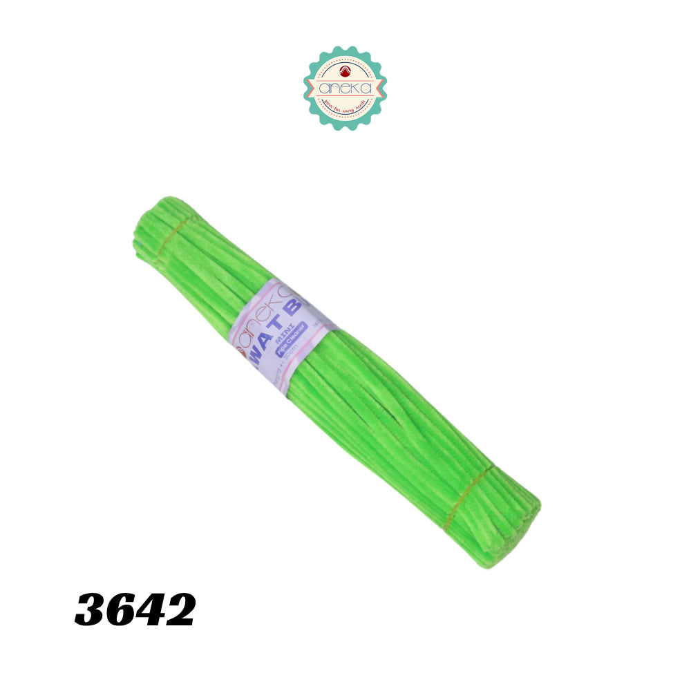KATALOG - [Isi 100 PCS] Kawat Bulu Mini Mercy PREMIUM / Tangkai Chenille Pastel / Pipe Cleaner DIY Bouquet