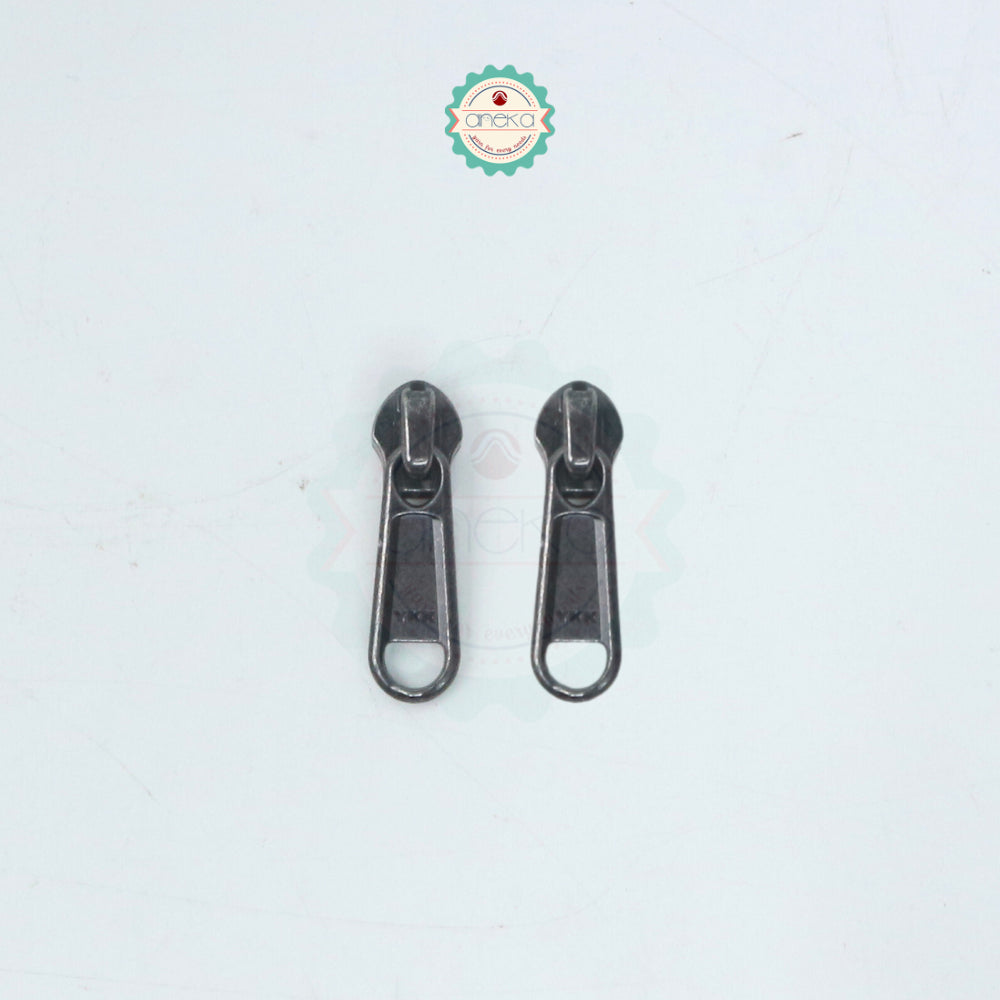 KATALOG - [2PCS] Kepala Resleting YKK No. 5 Emas / Silver
