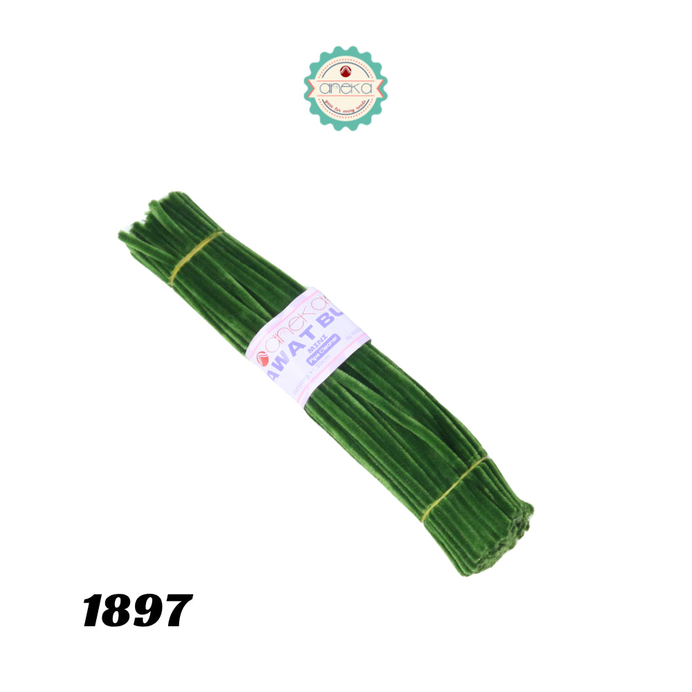 KATALOG - [Isi 100 PCS] Kawat Bulu Mini Mercy PREMIUM / Tangkai Chenille Pastel / Pipe Cleaner DIY Bouquet