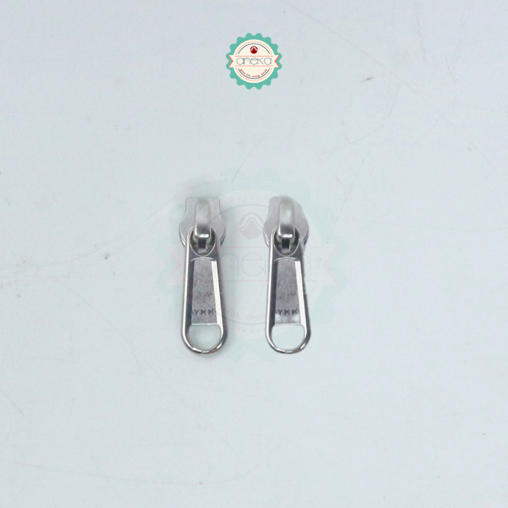 KATALOG - [2PCS] Kepala Resleting YKK No. 5 Emas / Silver