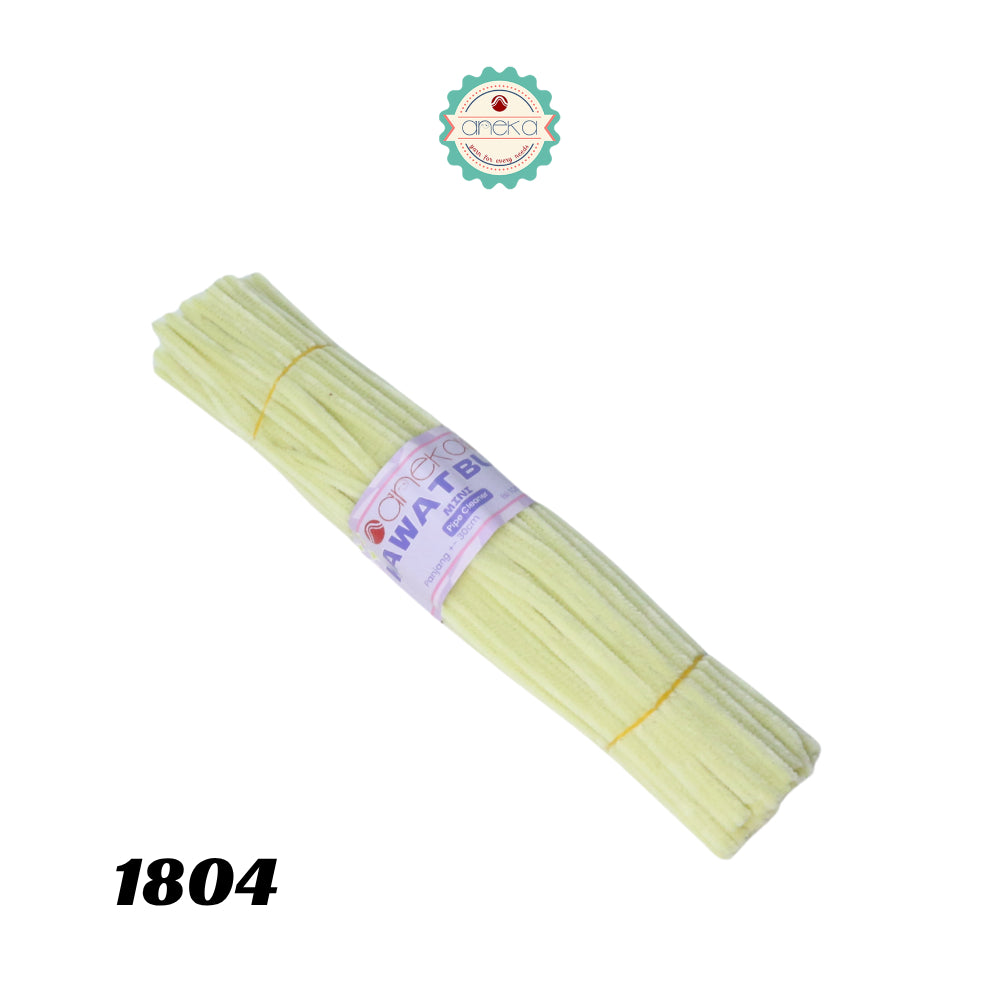 KATALOG - [Isi 100 PCS] Kawat Bulu Mini Mercy PREMIUM / Tangkai Chenille Pastel / Pipe Cleaner DIY Bouquet