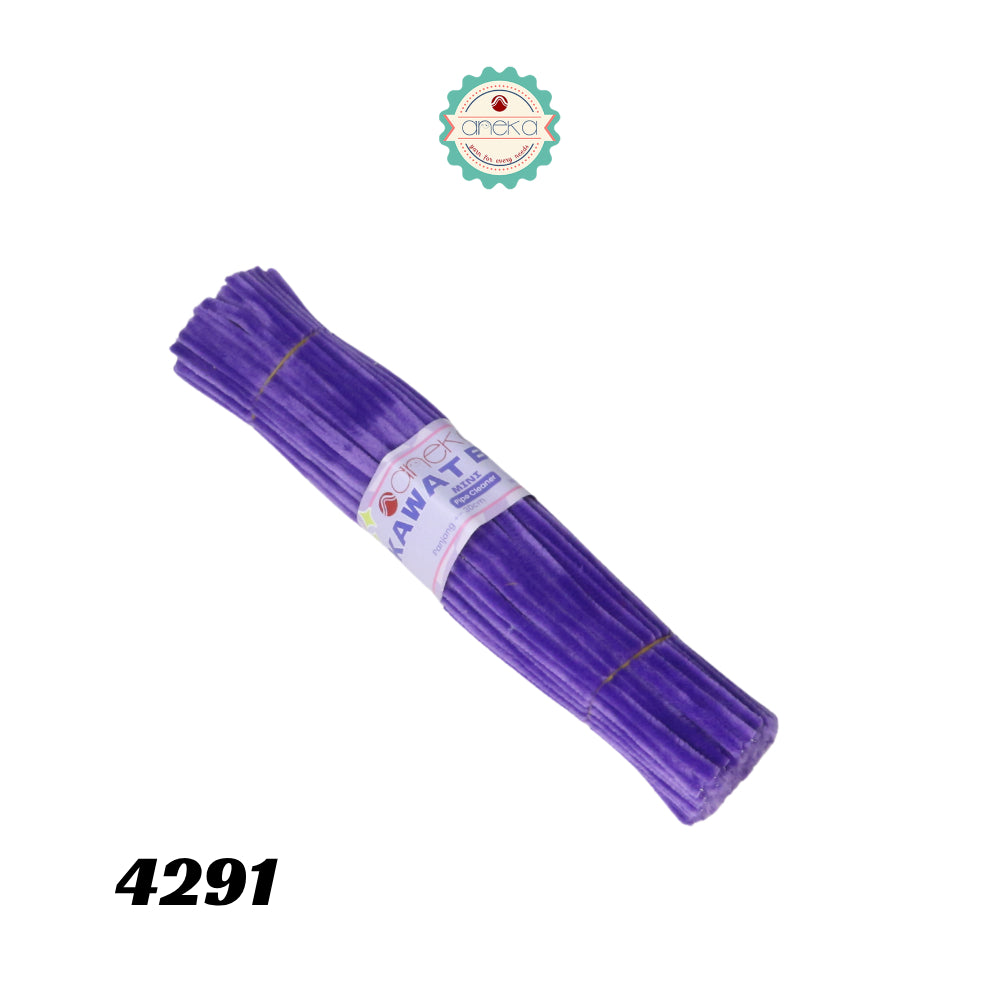 KATALOG - [Isi 100 PCS] Kawat Bulu Mini Mercy PREMIUM / Tangkai Chenille Pastel / Pipe Cleaner DIY Bouquet