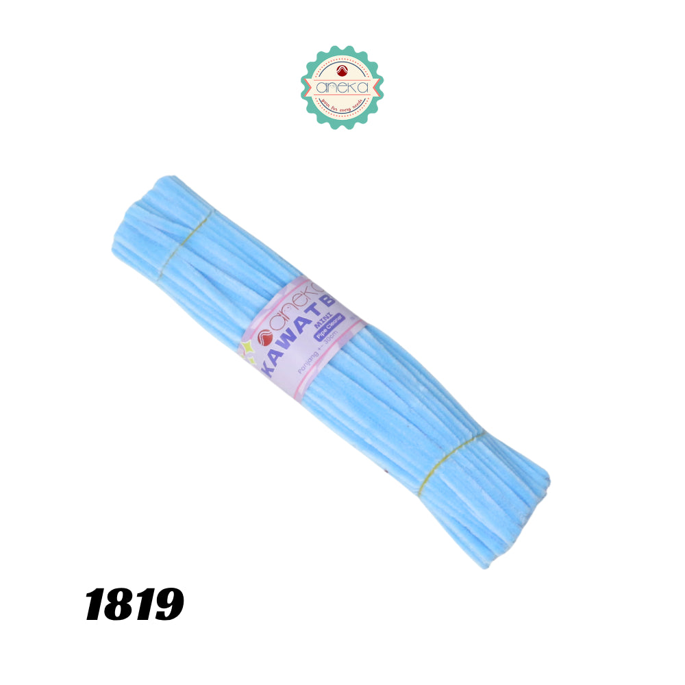 KATALOG - [Isi 100 PCS] Kawat Bulu Mini Mercy PREMIUM / Tangkai Chenille Pastel / Pipe Cleaner DIY Bouquet
