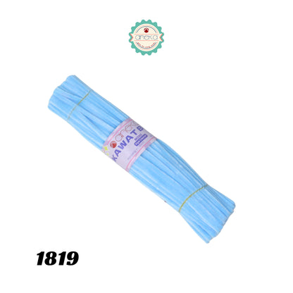 KATALOG - [Isi 100 PCS] Kawat Bulu Mini Mercy PREMIUM / Tangkai Chenille Pastel / Pipe Cleaner DIY Bouquet