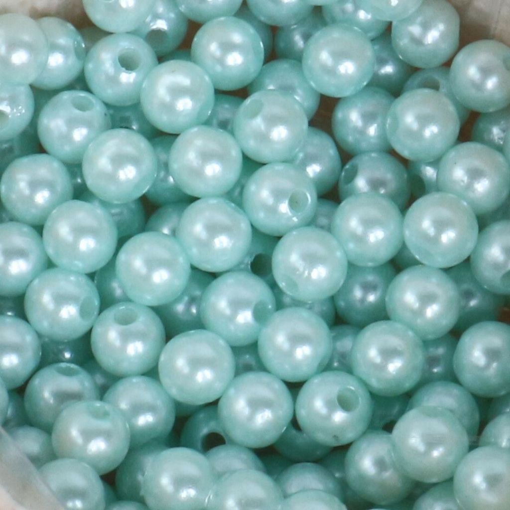 ANEKA - [450 Gram / 1 Pon - 4mm] Mote Ringan Resin / Mutsin / Mutiara Sintetis / Manik / Beads DIY