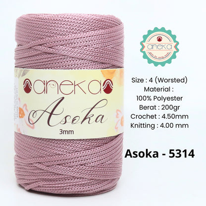 KATALOG - Benang Rajut Asoka / Tali Kur  3mm Pipih PP PREMIUM