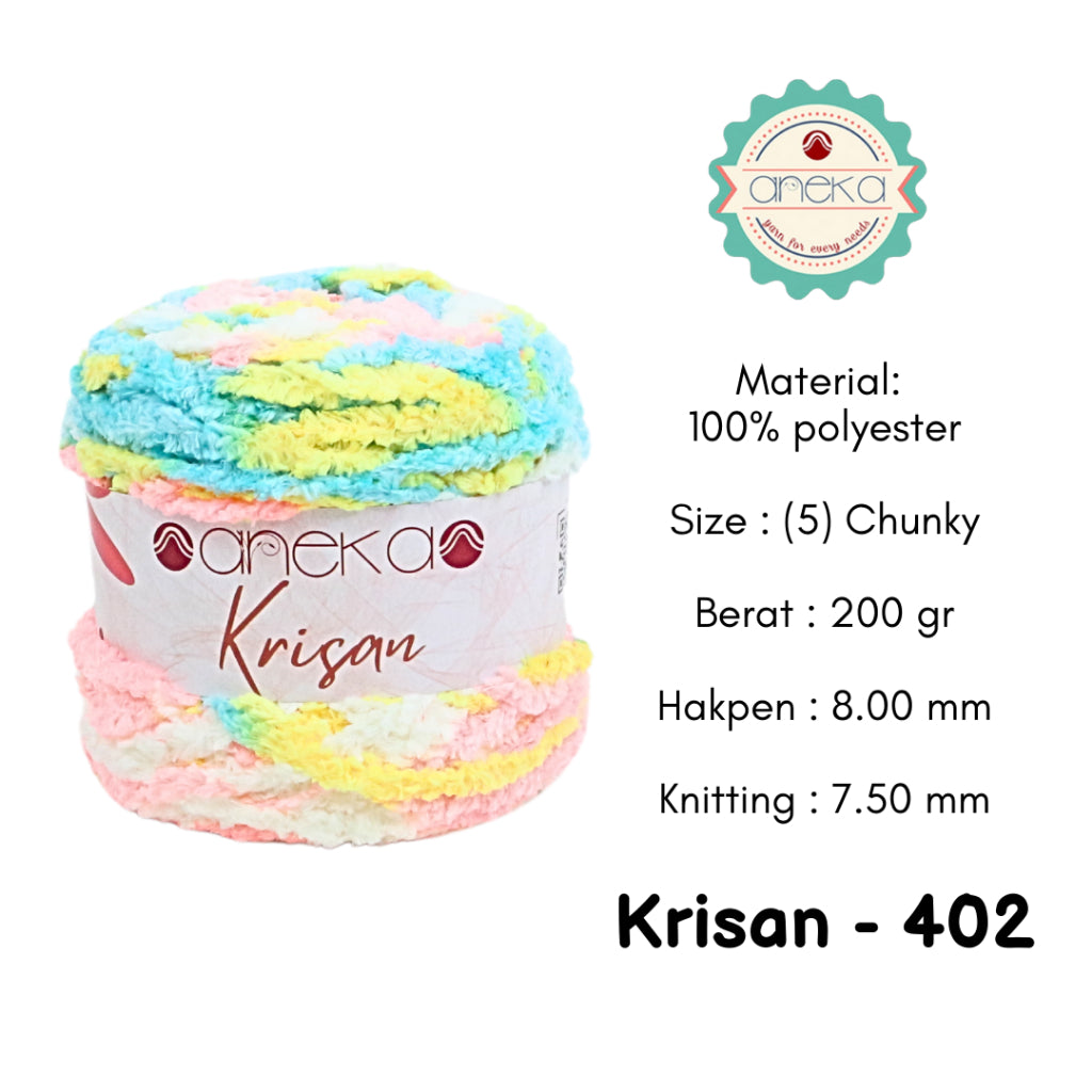 KATALOG - Benang Rajut Krisan / Soft Smooth Chenille Velvet Crochet Knitting Yarn